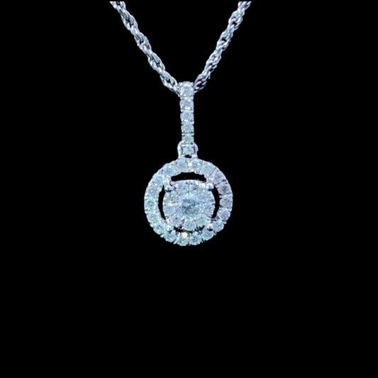 159549 - .33 ctw diamond pendant