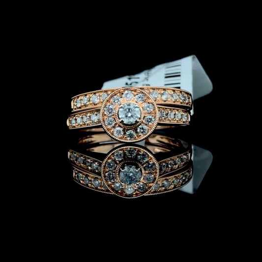 151608 - .52 ctw diamond ring set
