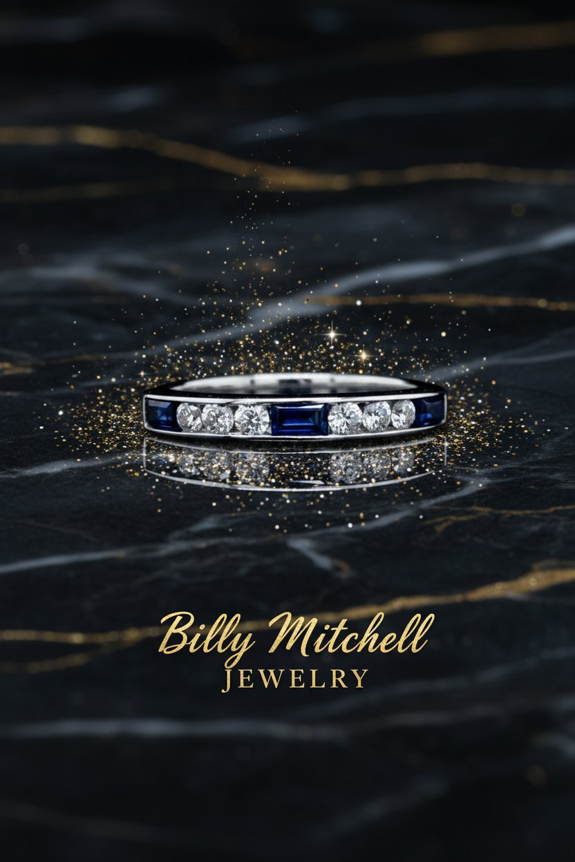 159544 - .55 ctw sapphire and diamond ring