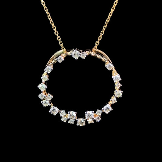 160731 - .93 ctw diamond pendant