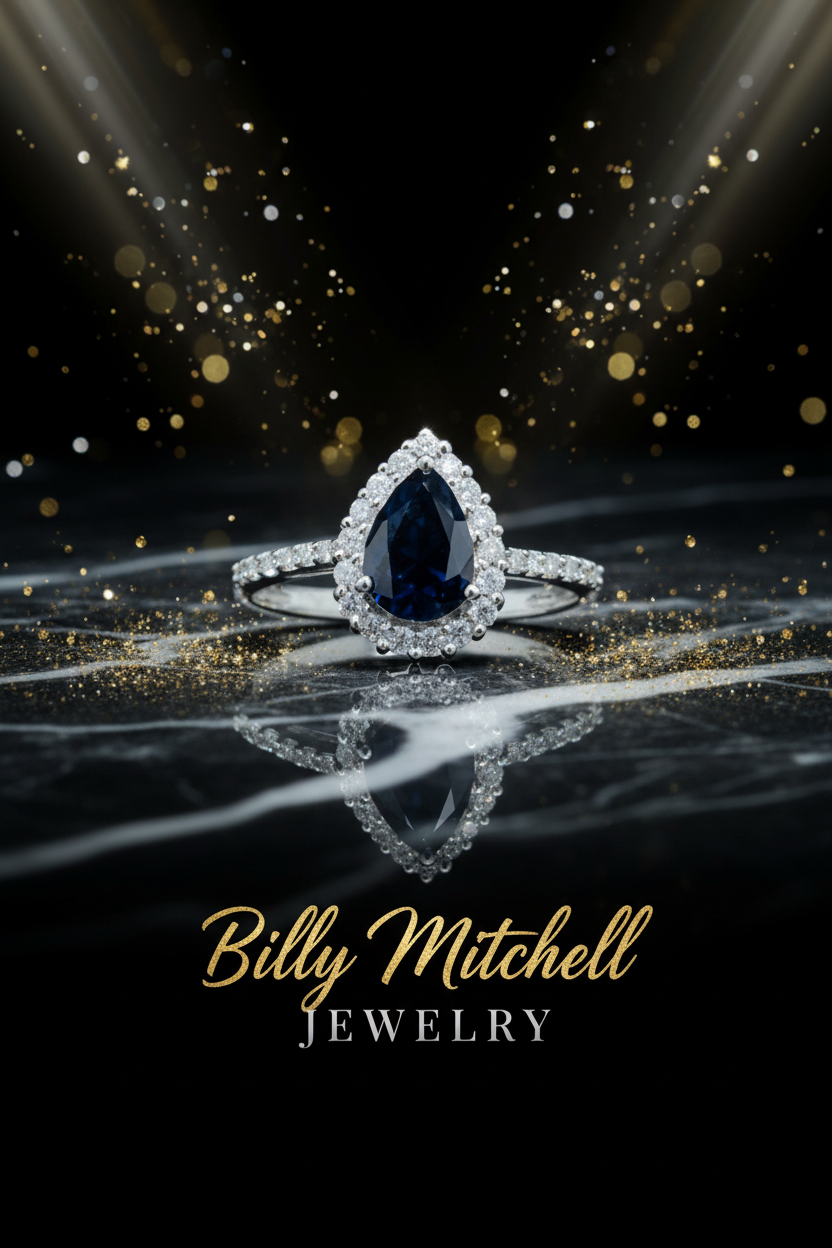 159924 - .75 ctw sapphire and diamond ring