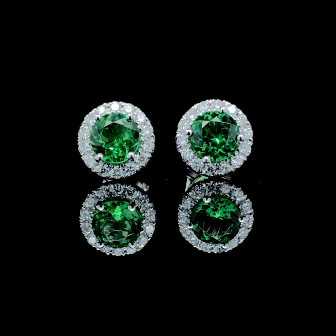 Tsavorite Garnet Earrings