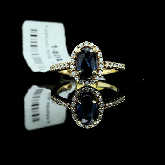 140417 - Sapphire and Diamond ring
