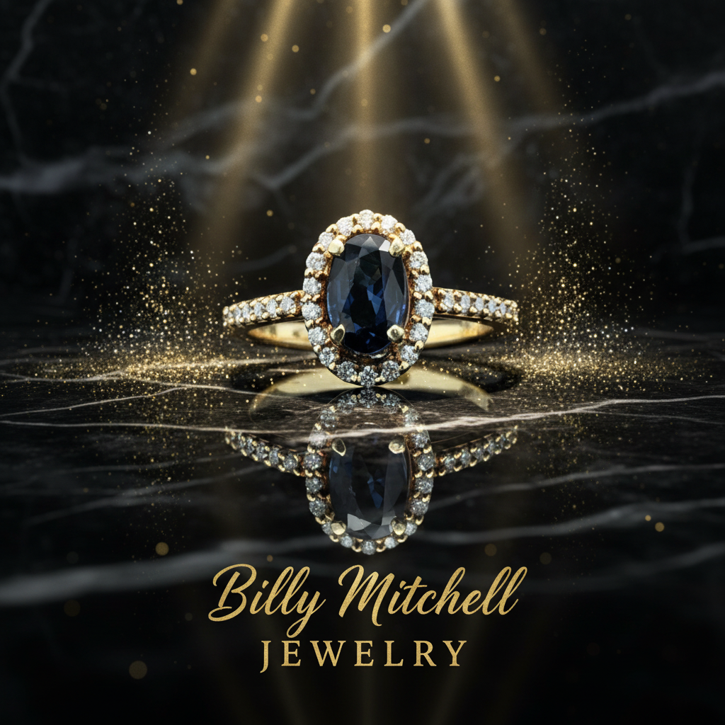 140417 - Sapphire and Diamond ring