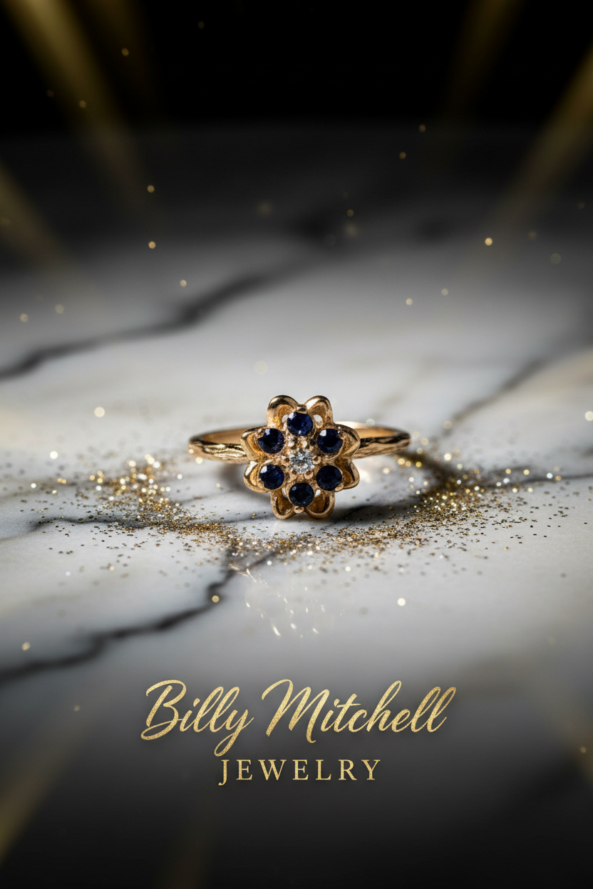 103140 - Sapphire and diamond ring