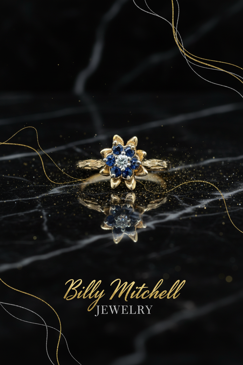 103139 - Sapphire and Diamond Ring