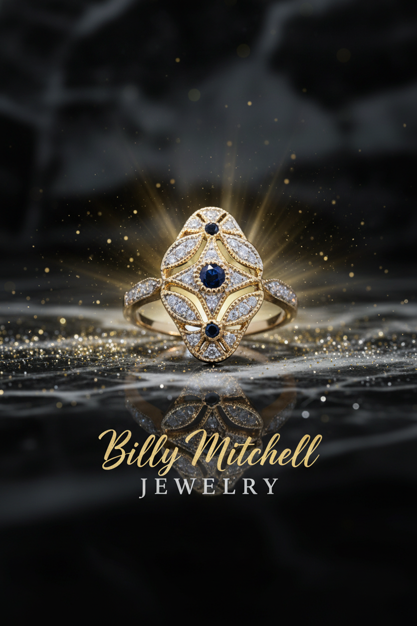 154836 - .33 ctw Sapphire and diamond ring