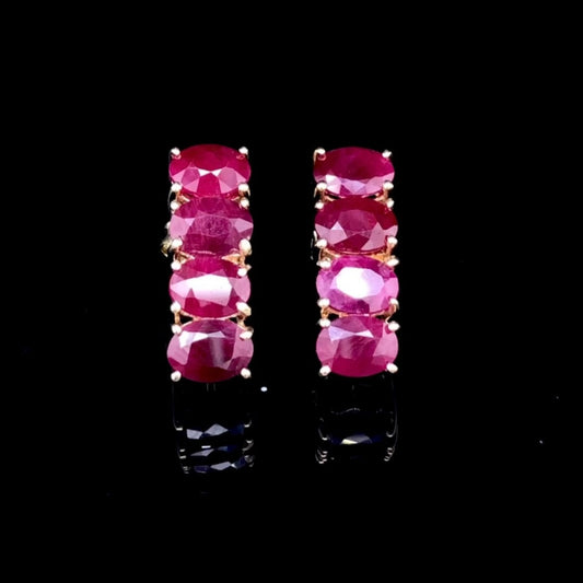 Ruby earrings