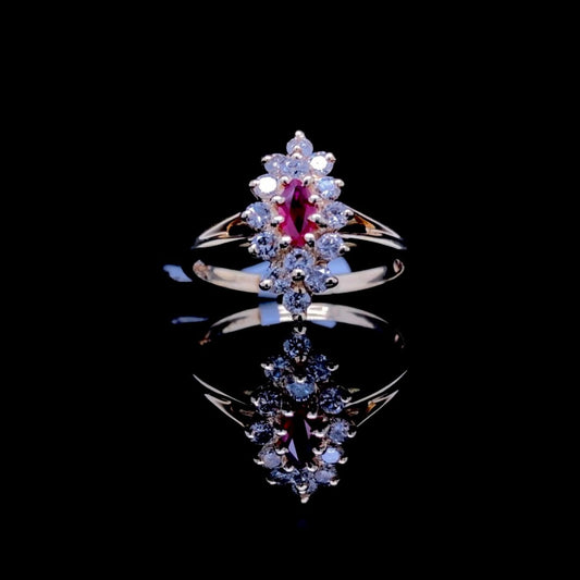 103198 - Ruby and diamond ring