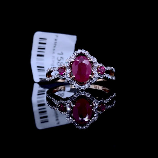 158793 - Ruby and diamond ring