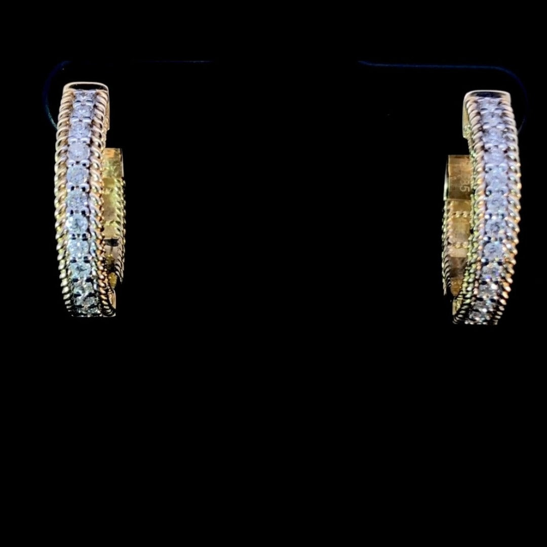 159213 - .49 ctw diamond hoops