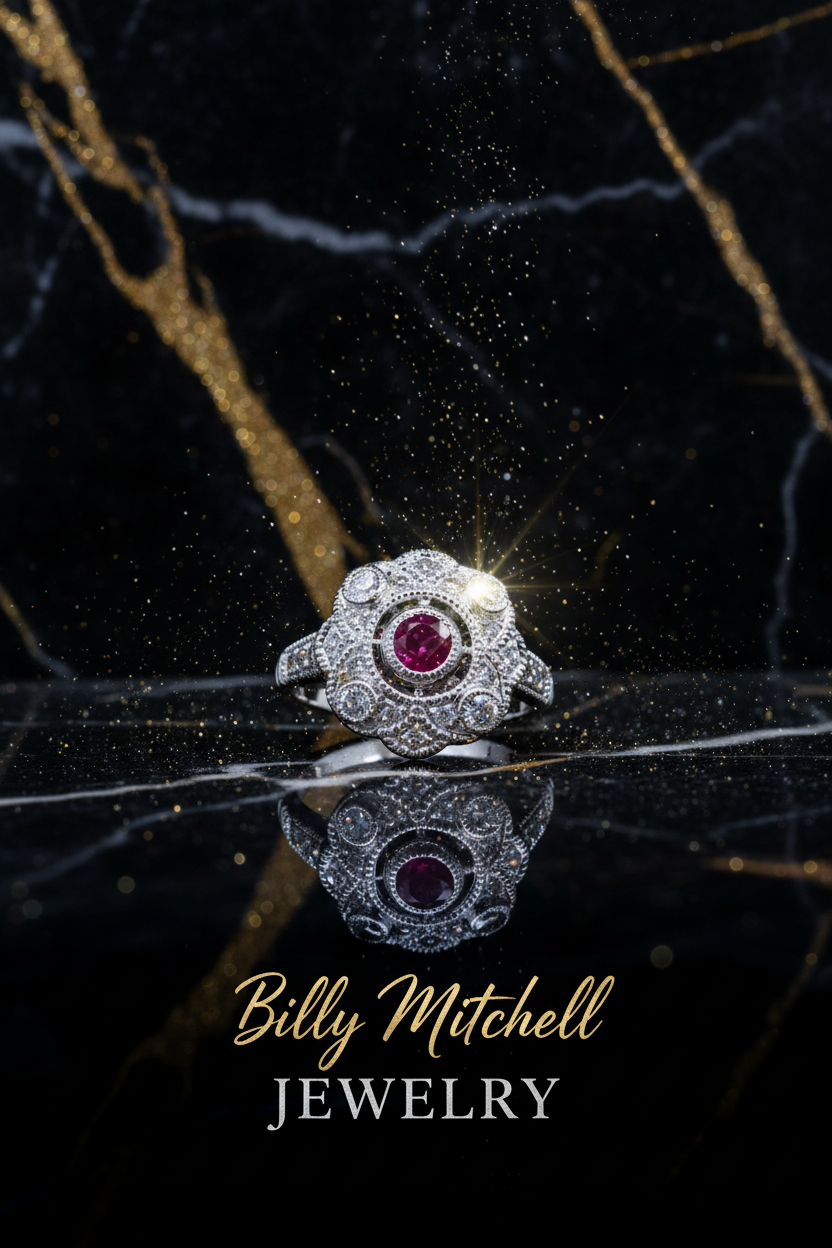 159940 - .95 ctw ruby and diamond ring