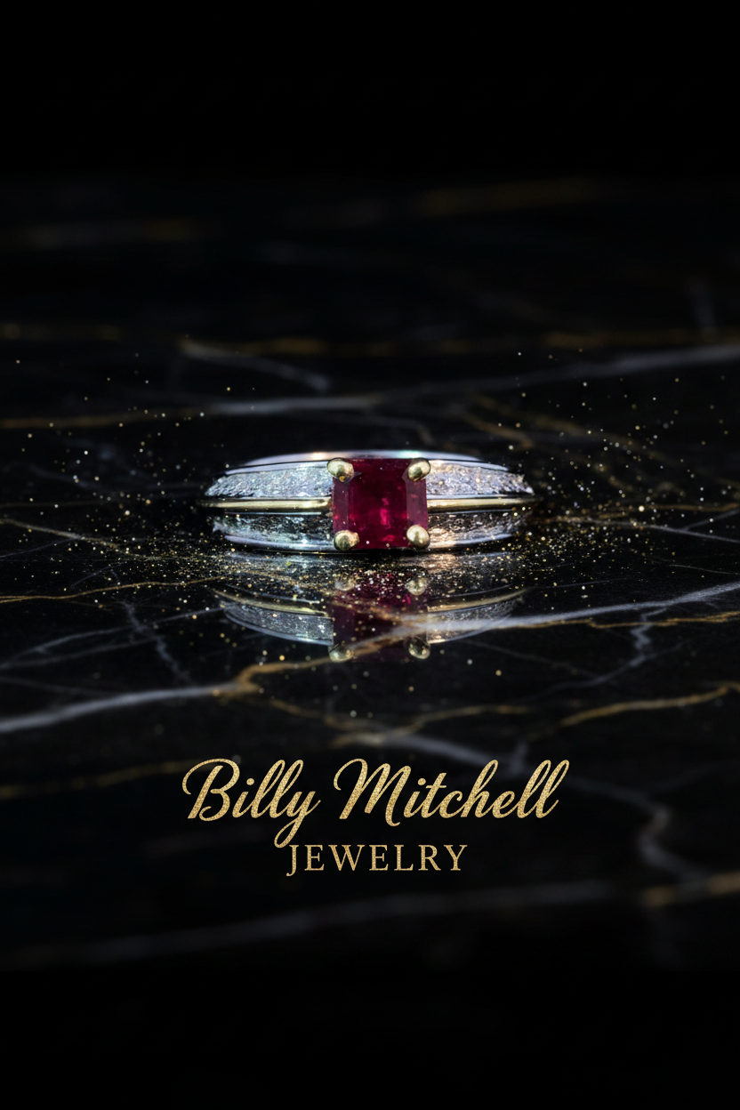 115691 - 1.19 ctw ruby and diamond ring