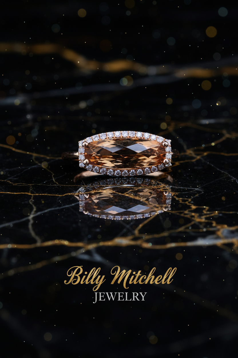157692 - 1.65 ctw Citrine and diamond ring