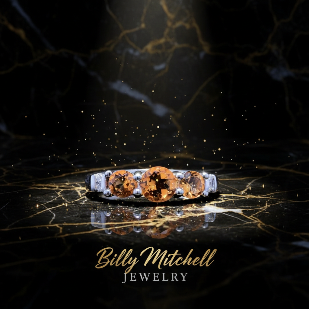 136706 - Citrine and diamond ring