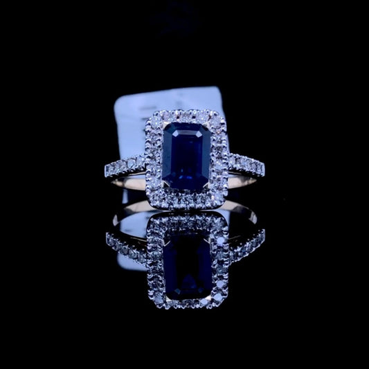 159955 - 1.33 ctw Sapphire and diamond ring