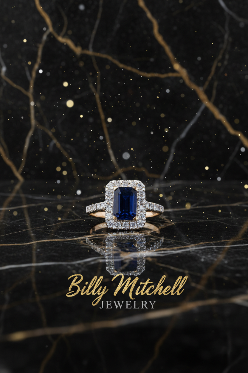 159955 - 1.33 ctw Sapphire and diamond ring