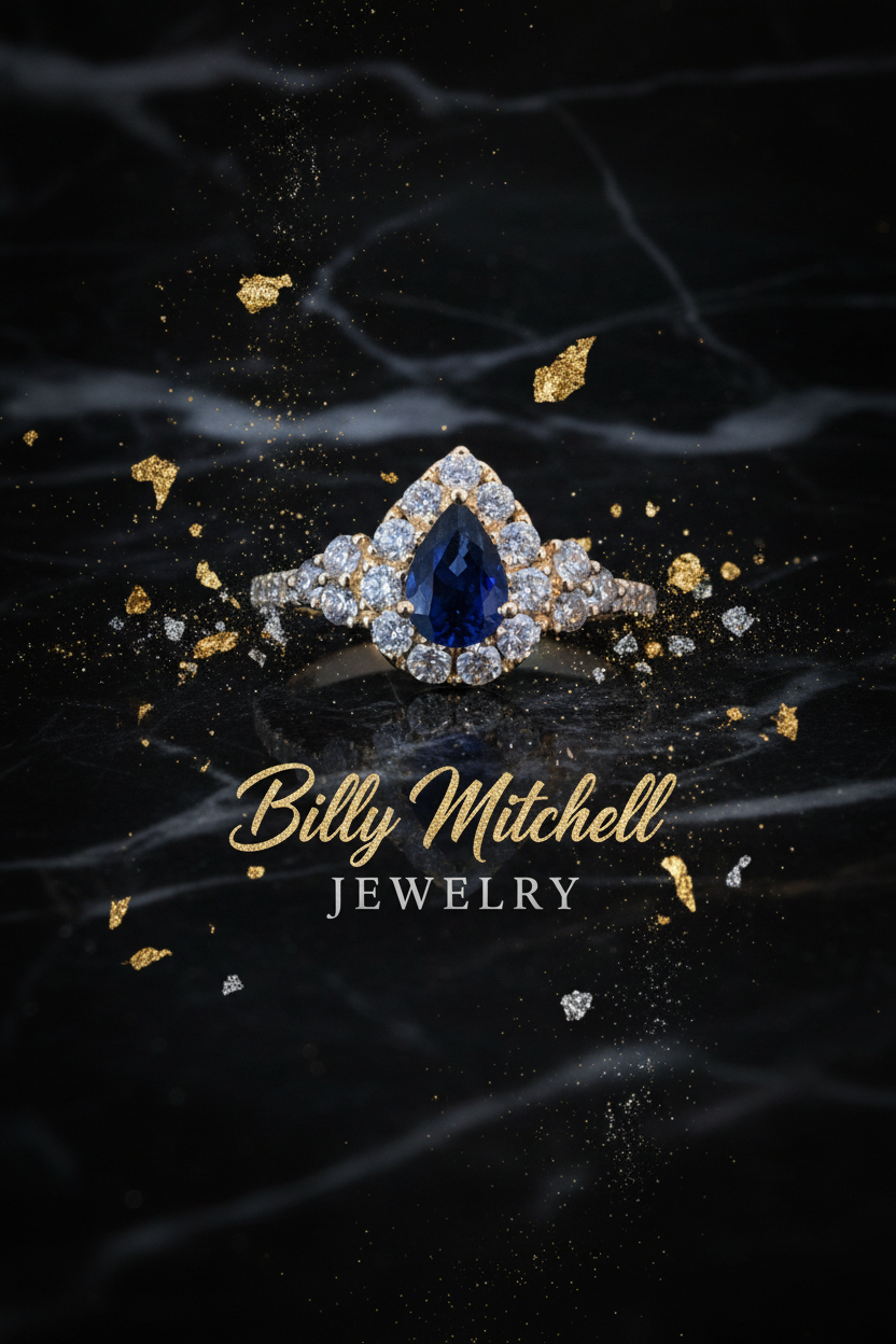 154138 - 1.32 ctw Sapphire and diamond ring