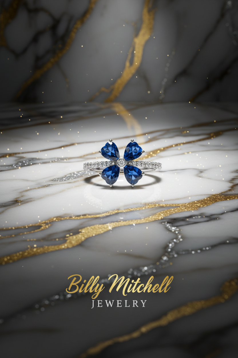 160752 - 1.62 ctw sapphire and diamond ring