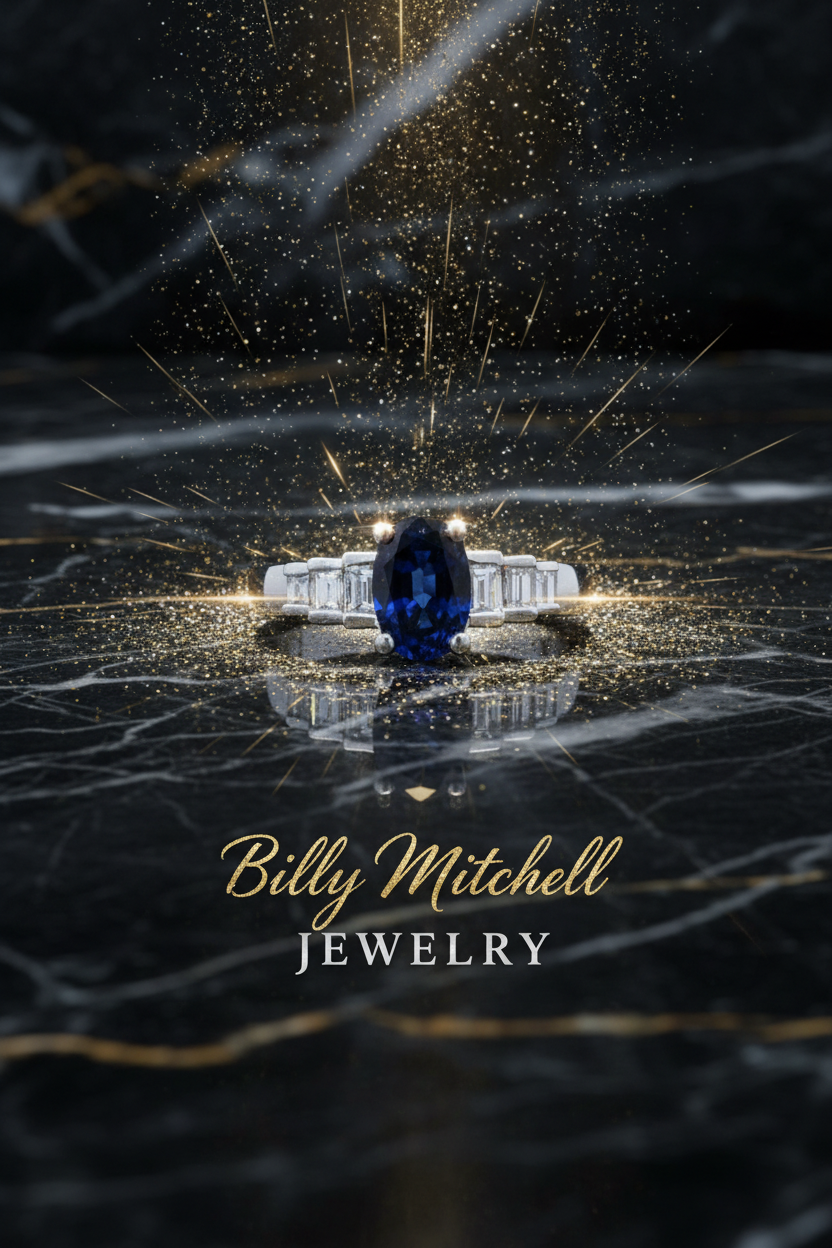 125277 - 1.60 ctw sapphire and diamond ring