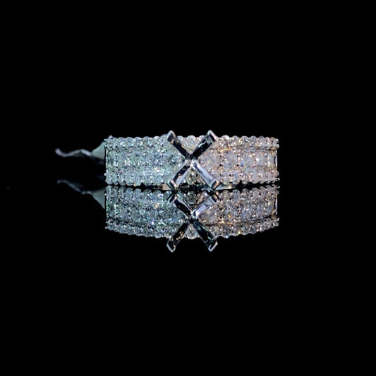 162413 - .83 ctw diamond semi mount