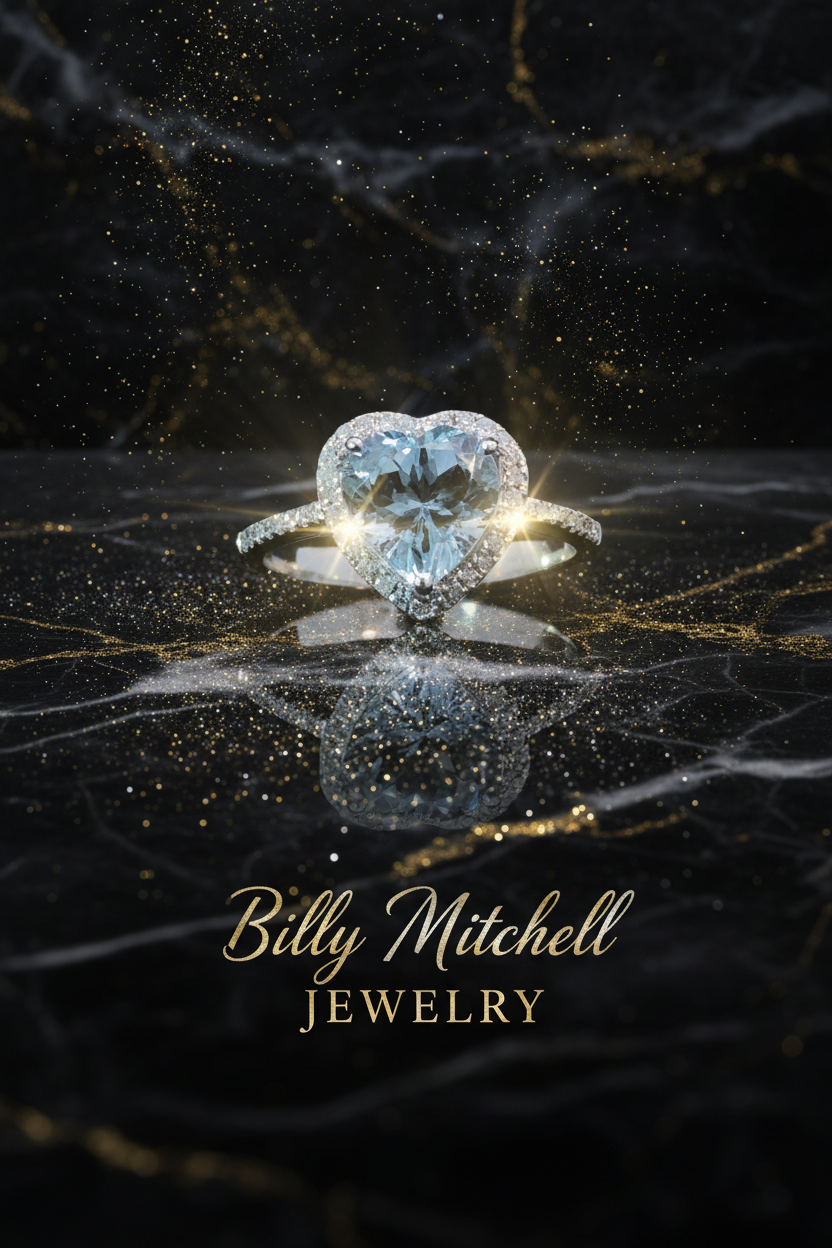 167140 - 1.73 ctw aquamarine and diamond ring