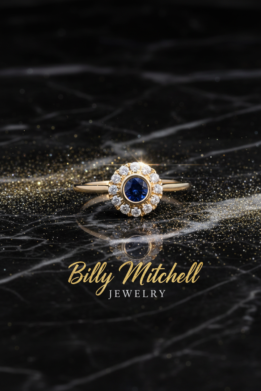 167220 - .27 ctw sapphire and diamond ring