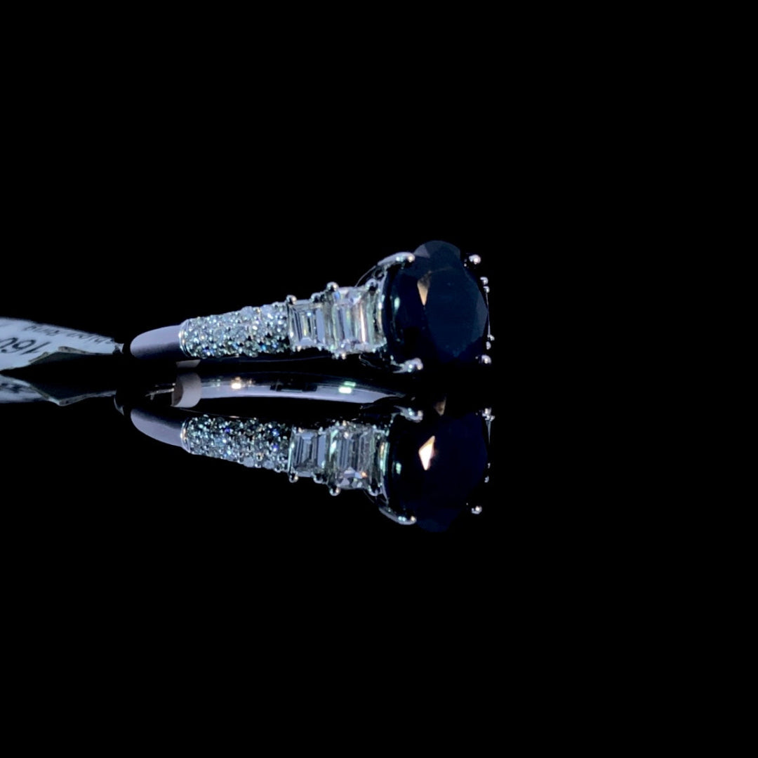 160453 - 1.75 ctw sapphire and diamond ring