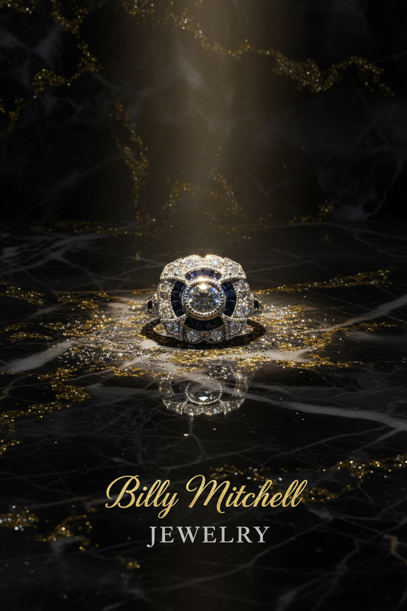 151160 - 1.15 ctw Diamond and sapphire ring