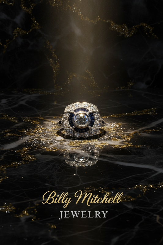 151160 - 1.15 ctw Diamond and sapphire ring