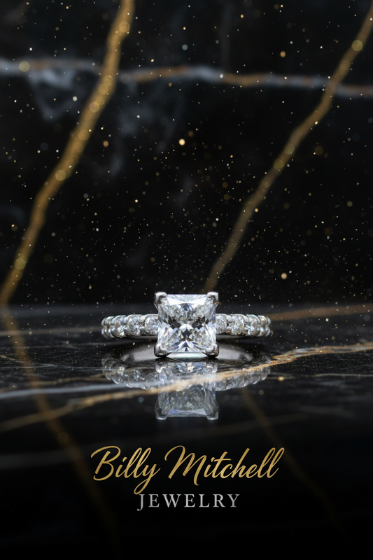 156945 - 1.51 ct princess cut diamond ring