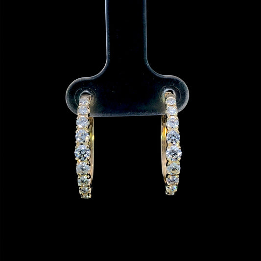 165854 - .79ctw diamond earrings