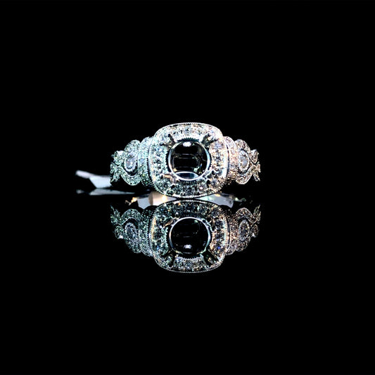 165808 - .35ctw diamond semi mount