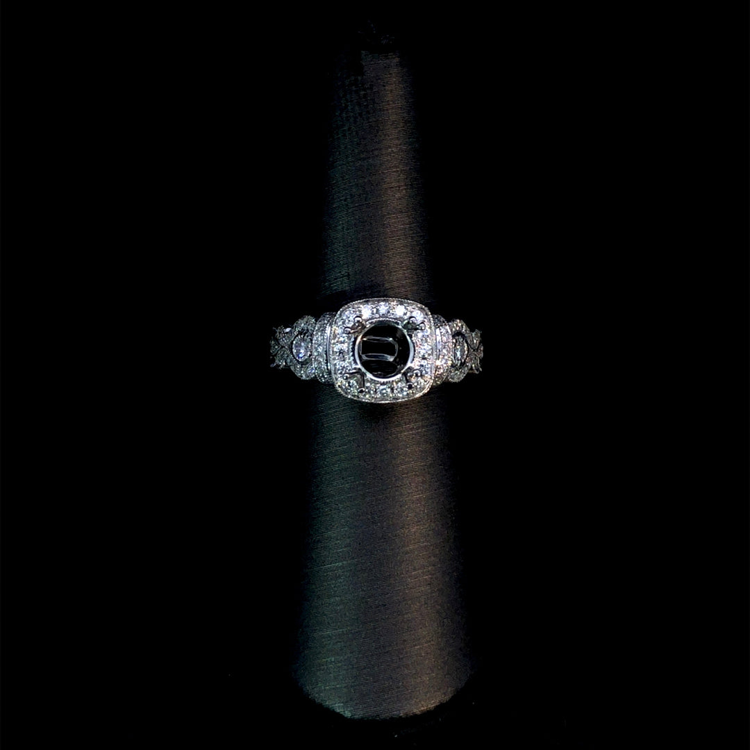 165808 - .35ctw diamond semi mount