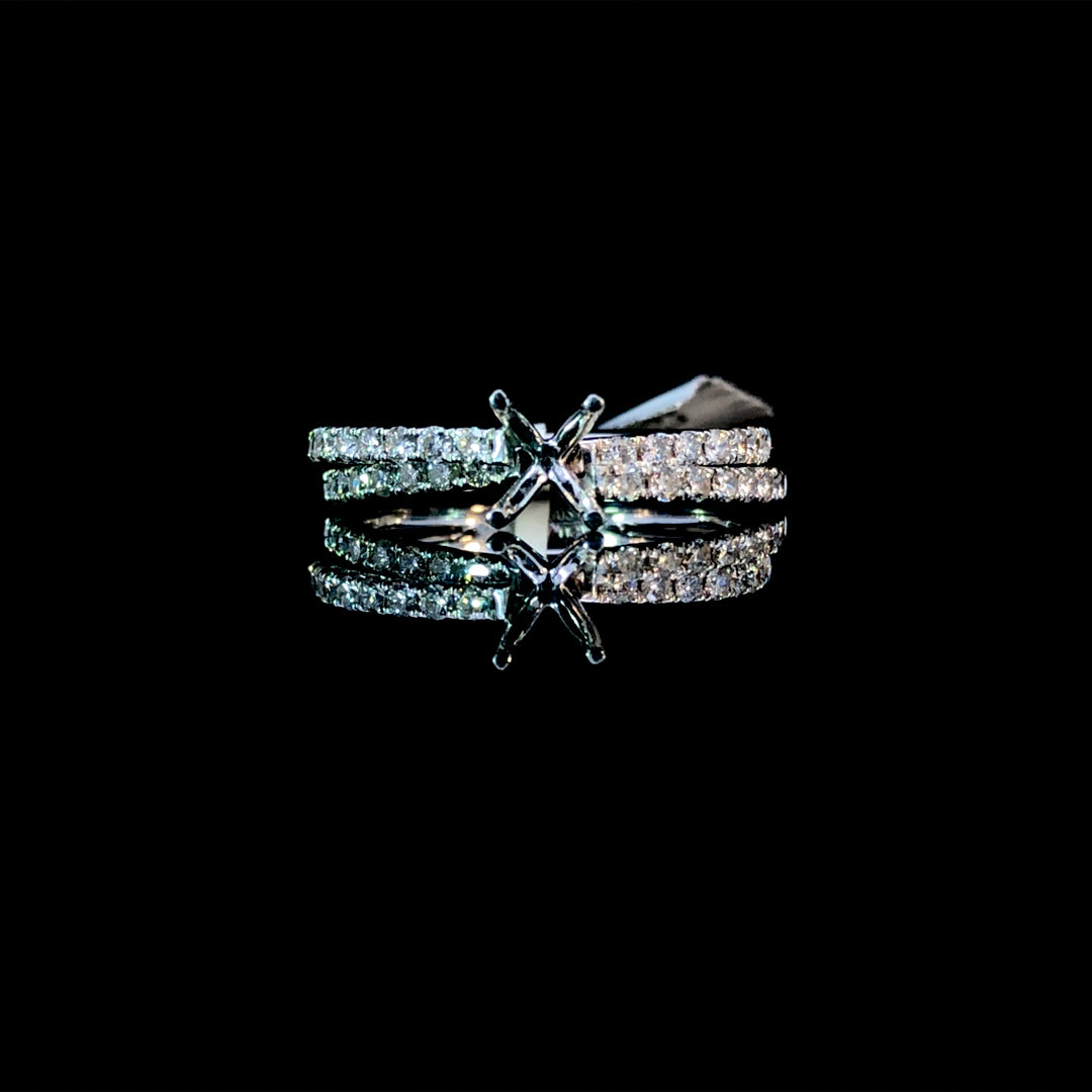 161667 - .48ctw diamond semi mount