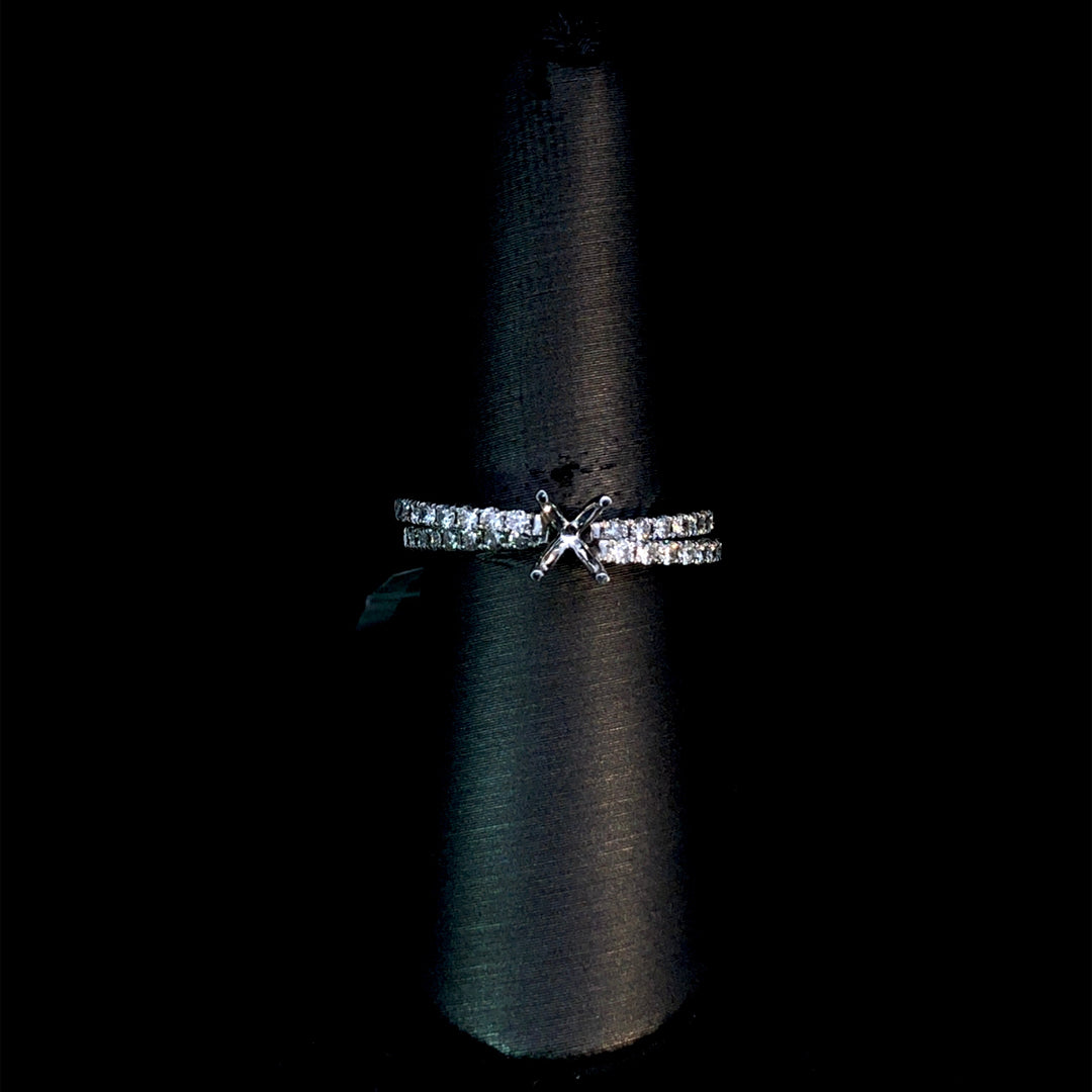 161667 - .48ctw diamond semi mount