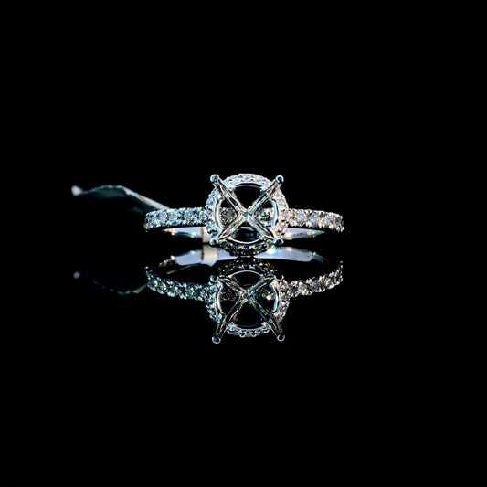 159300 - .38ctw diamond semi mount