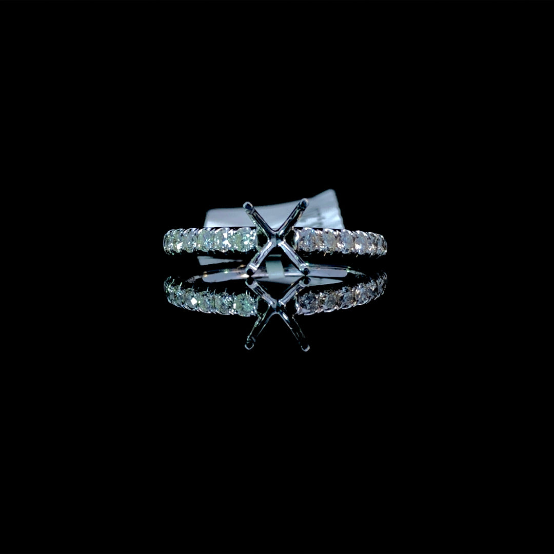 161671 - .42ctw diamond semi mount
