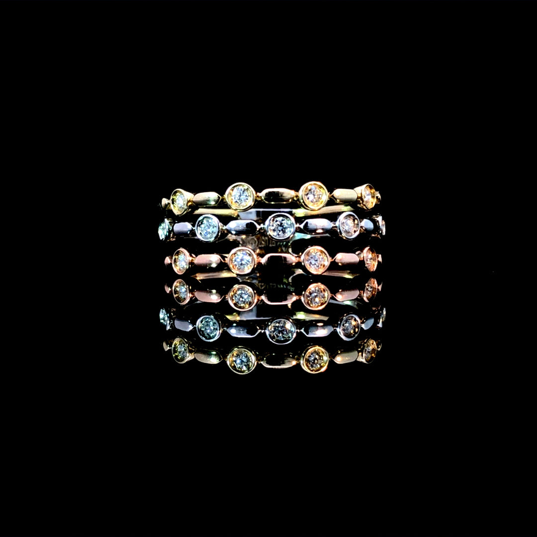 165871 - .21ctw diamond 3-band ring