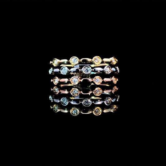 165871 - .21ctw diamond 3-band ring