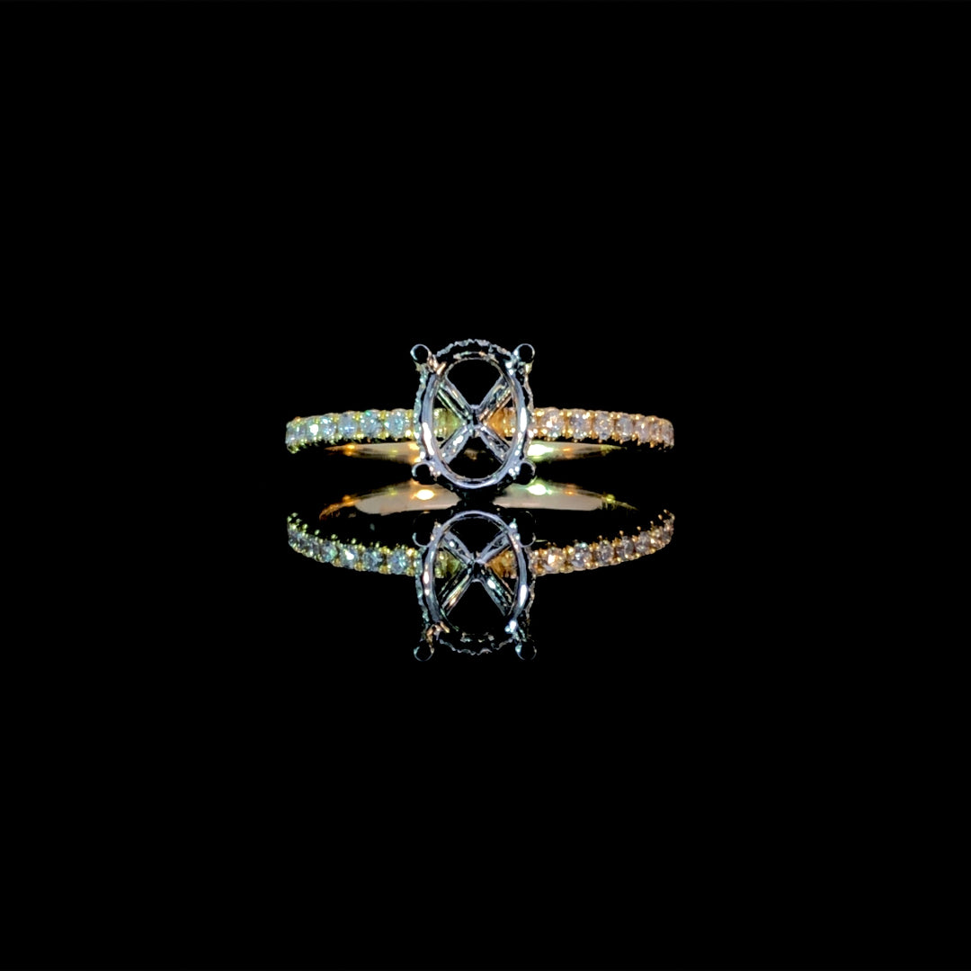 165884 - .22ctw diamond semi mount