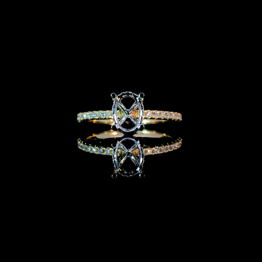 165884 - .22ctw diamond semi mount