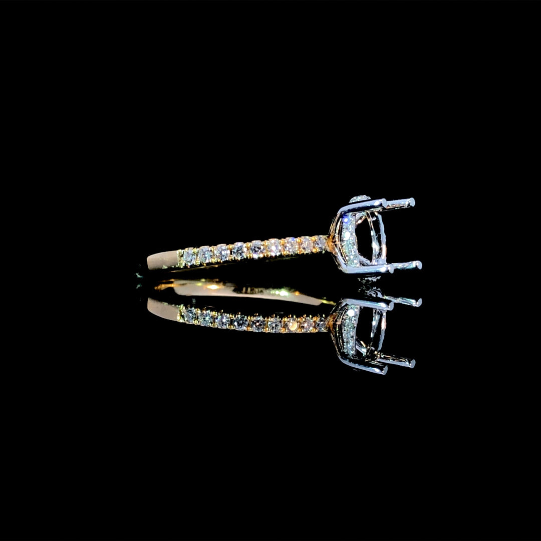 165884 - .22ctw diamond semi mount