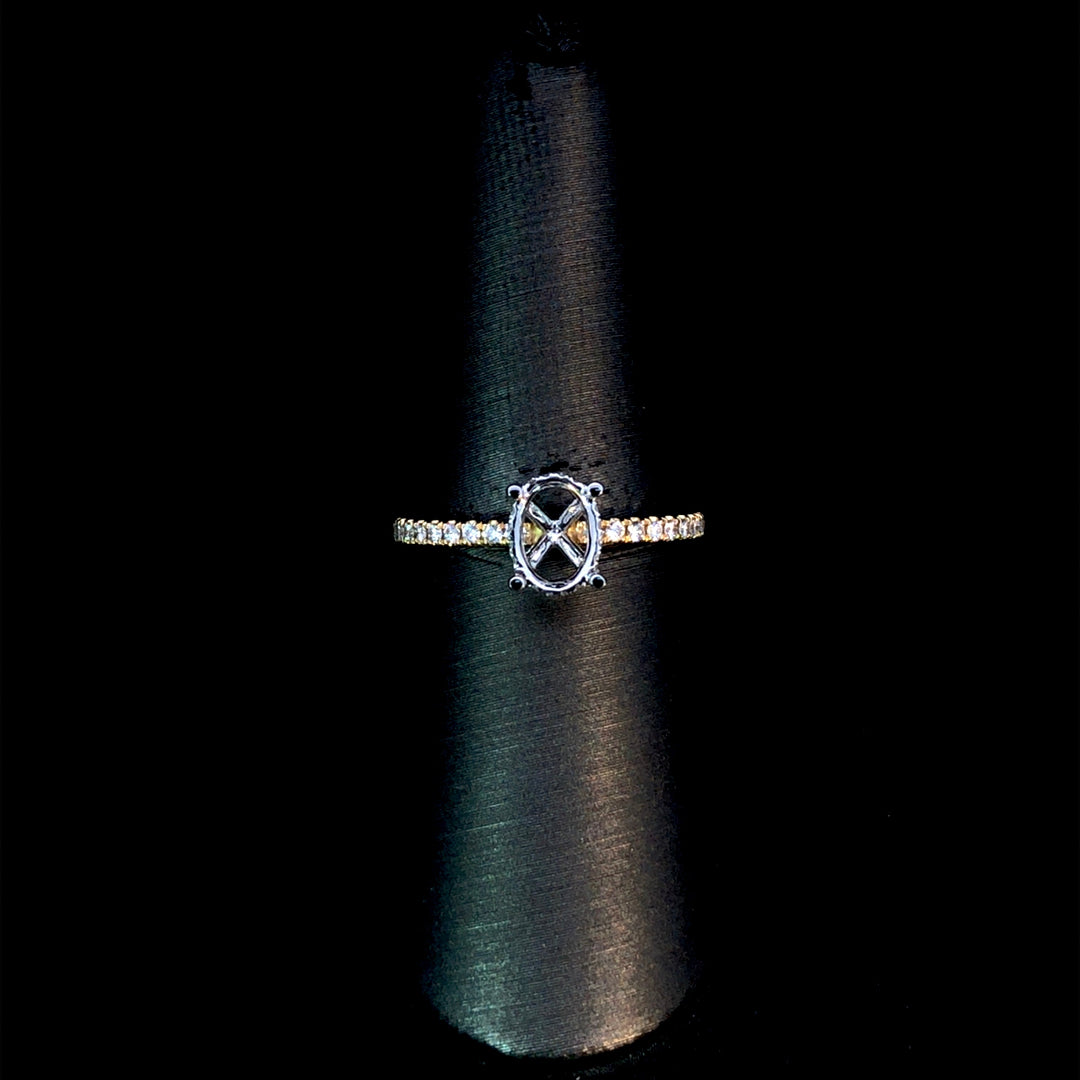 165884 - .22ctw diamond semi mount