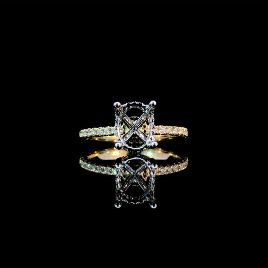 165882 - .31ctw diamond semi mount