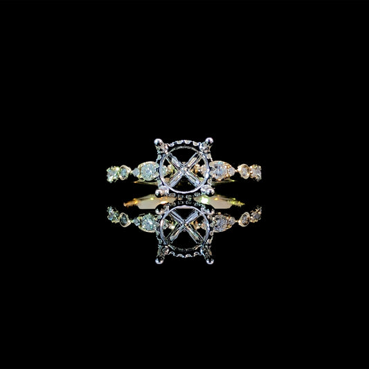 165883 - .38 ctw diamond semi mount