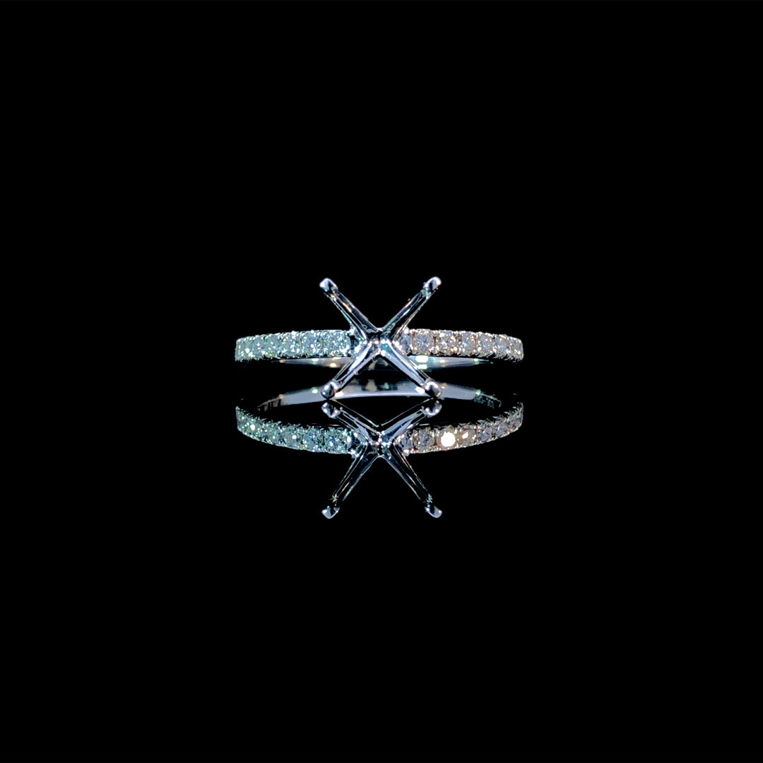 165889 - .23 ctw diamond semi mount
