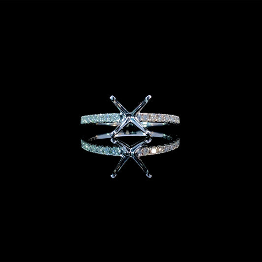 165889 - .23 ctw diamond semi mount