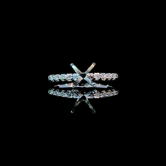 165879 - .24 ctw diamond semi mount