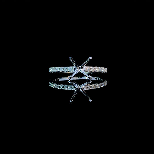 165890 - .34 ctw diamond semi mount